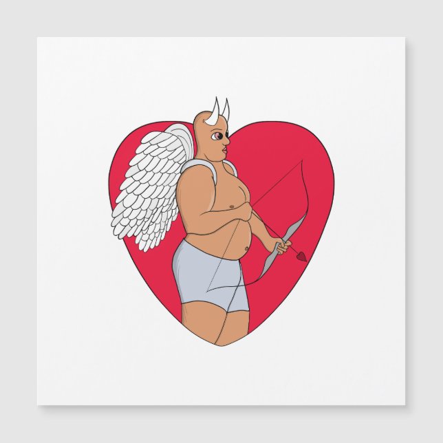 Romantic Heart With an Unusual Cupid (Front)