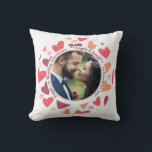 Romantic Hearts – Custom Photo Anniversary Pillow<br><div class="desc">Celebrate love and memories with this beautiful personalised anniversary pillow! Featuring a charming heart-patterned frame and a central editable photo, this design is perfect for weddings, anniversaries, Valentine’s Day, or any romantic occasion. Add your own names and date for a heartfelt keepsake that brings warmth and sentiment to any space....</div>
