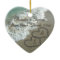 Romantic Hearts on the Beach Christmas Ornament