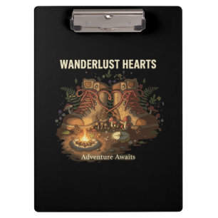 Romantic Hiking Adventure Journey of the Heart Clipboard