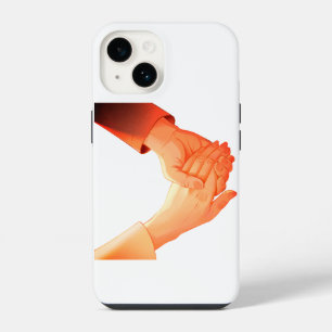 "Romantic Holding Hands Illustration Mug – Love & iPhone 14 Case