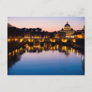 Romantic Holiday in Rome, Italy Postcard