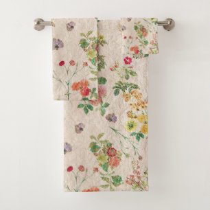 Romantic Home Wildflowers Bath Towel Set