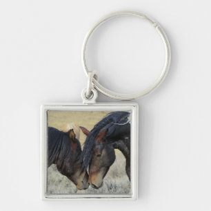 Romantic Horses Keychain