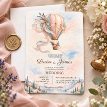 Romantic Hot Air Balloon Adventure Wedding