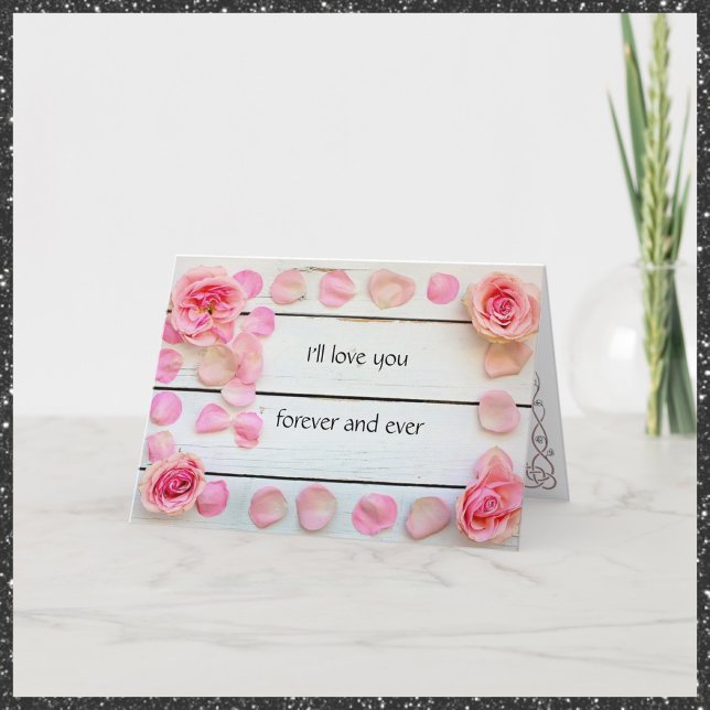 Romantic I'll Love You Forever Valentine's Day Holiday Card (Creator Uploaded)