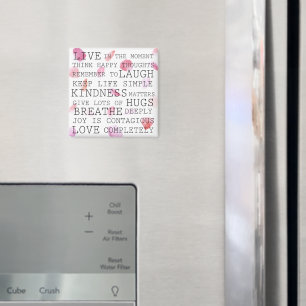 Romantic inspirational words magnet