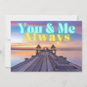 Romantic Island Dock Always Anniversary Flat