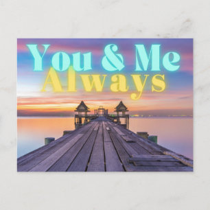Romantic Island Dock Always Postcard