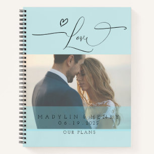 Romantic Island Paradise Love Personalised Wedding Notebook