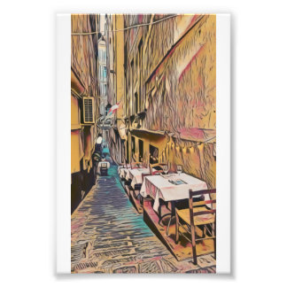 romantic italian street 3 photo print