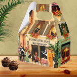 Romantic Italian Thank You Favour Box<br><div class="desc">Elegant favour box featuring a romantic Italian scene with a hotel and restaurant. Beautiful for any celebration in Italian or Mediterranean style or for a restaurant or bakery. Original fine art painting by ©Anne Vis.</div>