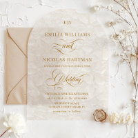 Romantic Ivory Monogram Floral Wedding