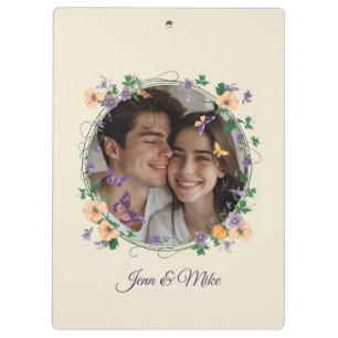 Romantic Ivy and Butterflies Clipboard