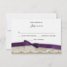 Romantic Lace and Dark Purple Response