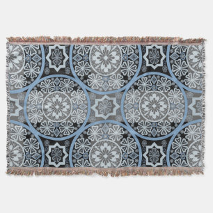 Romantic Lace: Bright Abstract Print. Throw Blanket