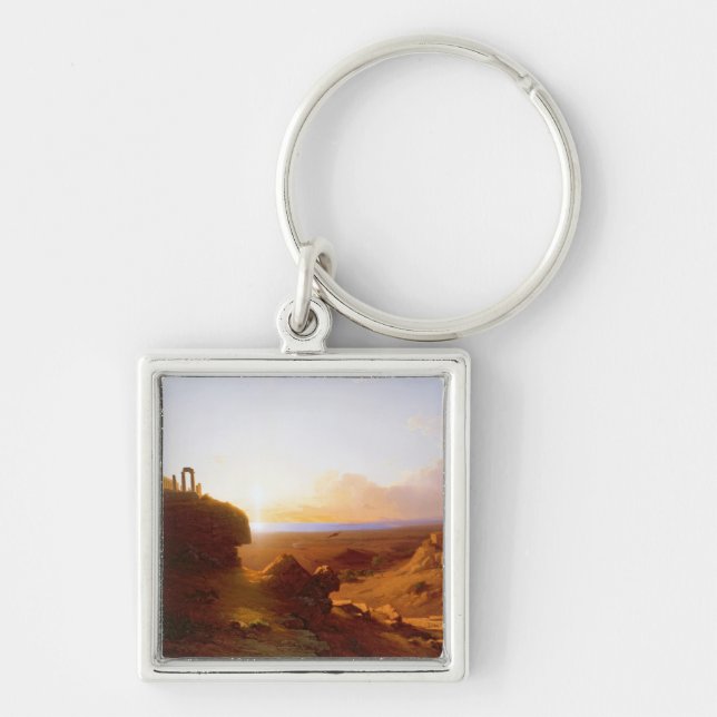Romantic Landscape, 1860 Key Ring (Front)