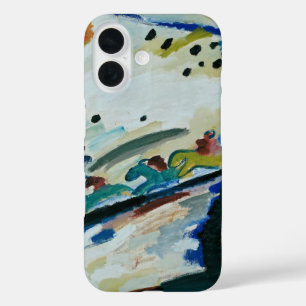 Romantic Landscape by Wassily Kandinsky iPhone 16 Case