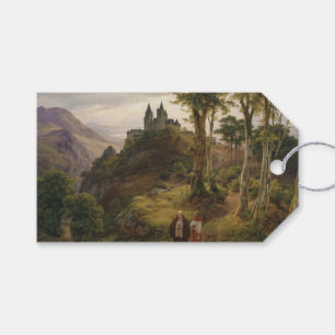 Romantic Landscape with Monastery Complex Gift Tags