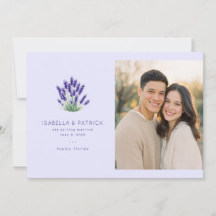 Romantic Lavender Floral Save The Date