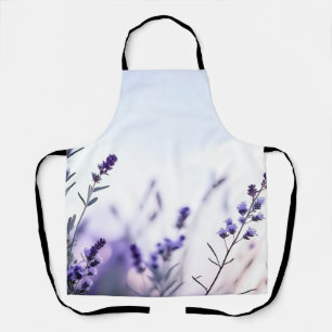 Romantic Lavender Watercolor Apron