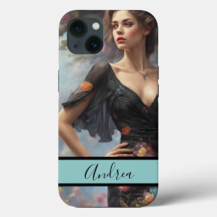 Romantic LBD Sophisticated Vintage Elegance iPhone 13 Case