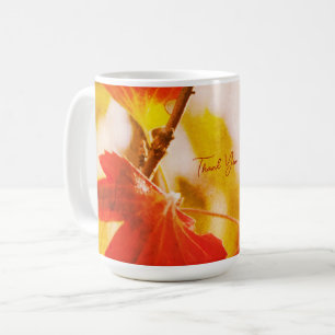 Romantic Leaves Boho – Botanical Fantasy Thanks Coffee Mug