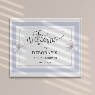 Romantic Lilac Floral Bridal Shower Poster