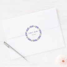 Romantic Lilac Hydrangea Blossoms Wreath Wedding