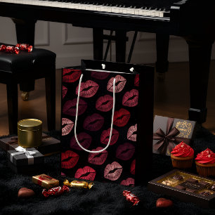Romantic Lip Print Gift Bag