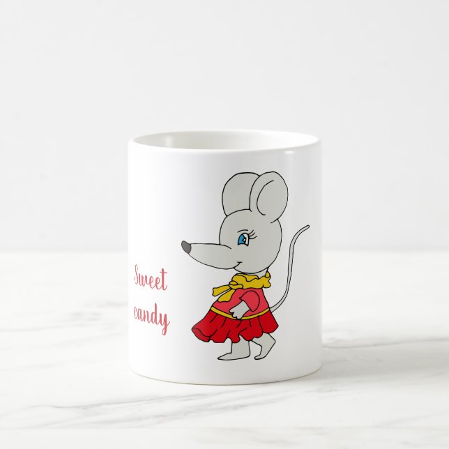 Romantic Little candy mouse Coffee Mug (Center)