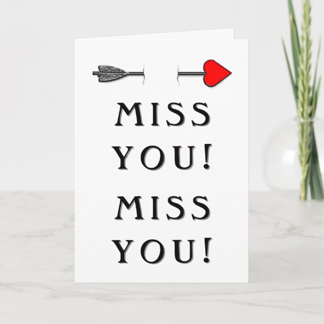Romantic long-distance relationship Valentine Card (Front)