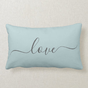 Romantic Love Blue Pillow