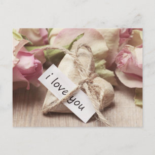 Romantic Love Gift for her Holiday Postcard