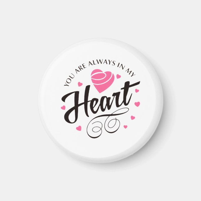 Romantic Love Heart Magnet (Front)