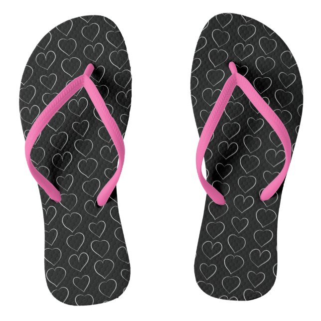 ROMANTIC LOVE HEART THONGS (Footbed)