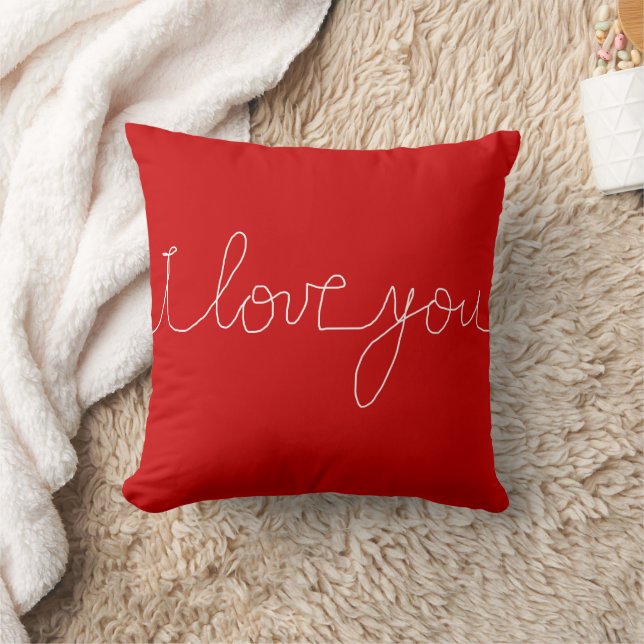 Romantic Love inspired red Cushion (Blanket)