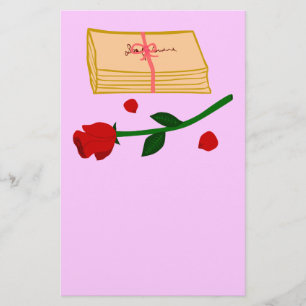 Romantic Love Letters Stationery