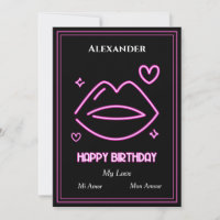 Romantic Love Man Sweetheart Birthday Personalise 