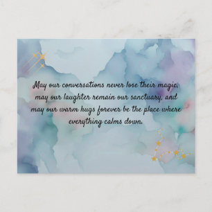 Romantic Love Message Keepsake Card Safe Haven Q