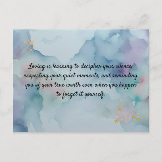 Romantic Love Message Keepsake Card | Safe Haven Q