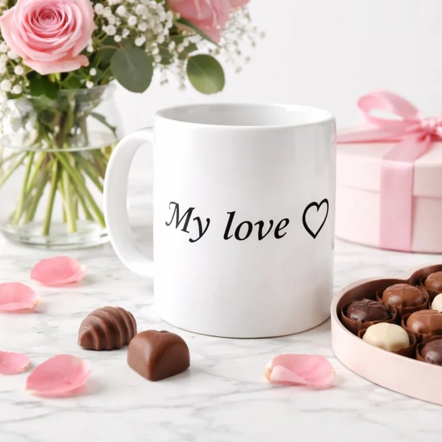 Romantic Love Mug with Heart – Cute Valentine Gift (Creator Uploaded)