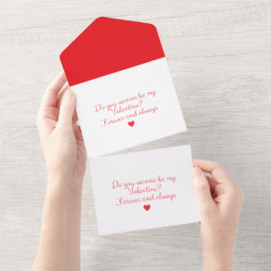 Romantic Love Proposal Card