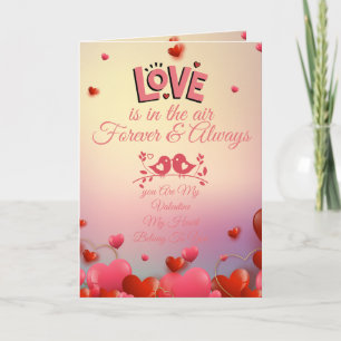 Romantic Love Quote Design   Elegant Pink Love  Card