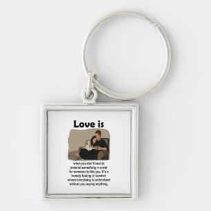 Romantic Love Quote Wedding Favour Keepsake Key Ring