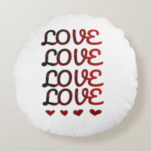 Romantic Love Round Pillow ,Valentine’s GIFT