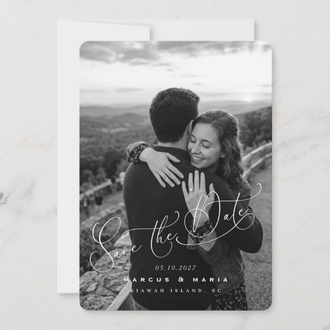 Romantic Love Save the Date (Front)