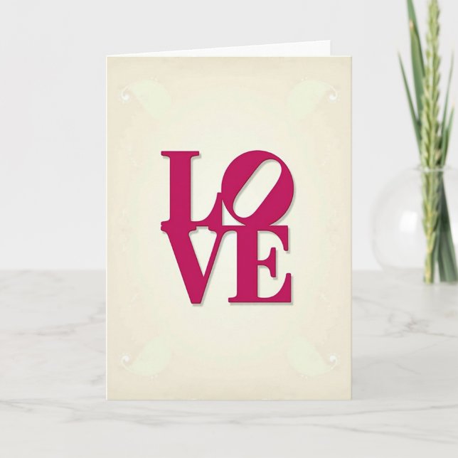 Romantic Love Scroll Card (Front)