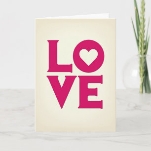 Romantic Love Serif Card