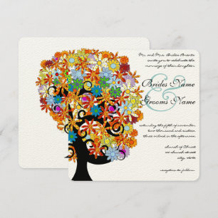 Romantic Love Tree Wedding Invitation